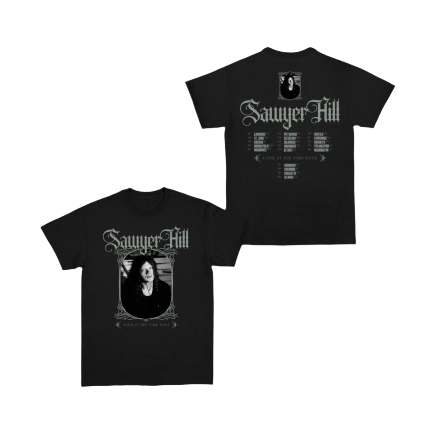 Look At The Time Black US Tour Tee