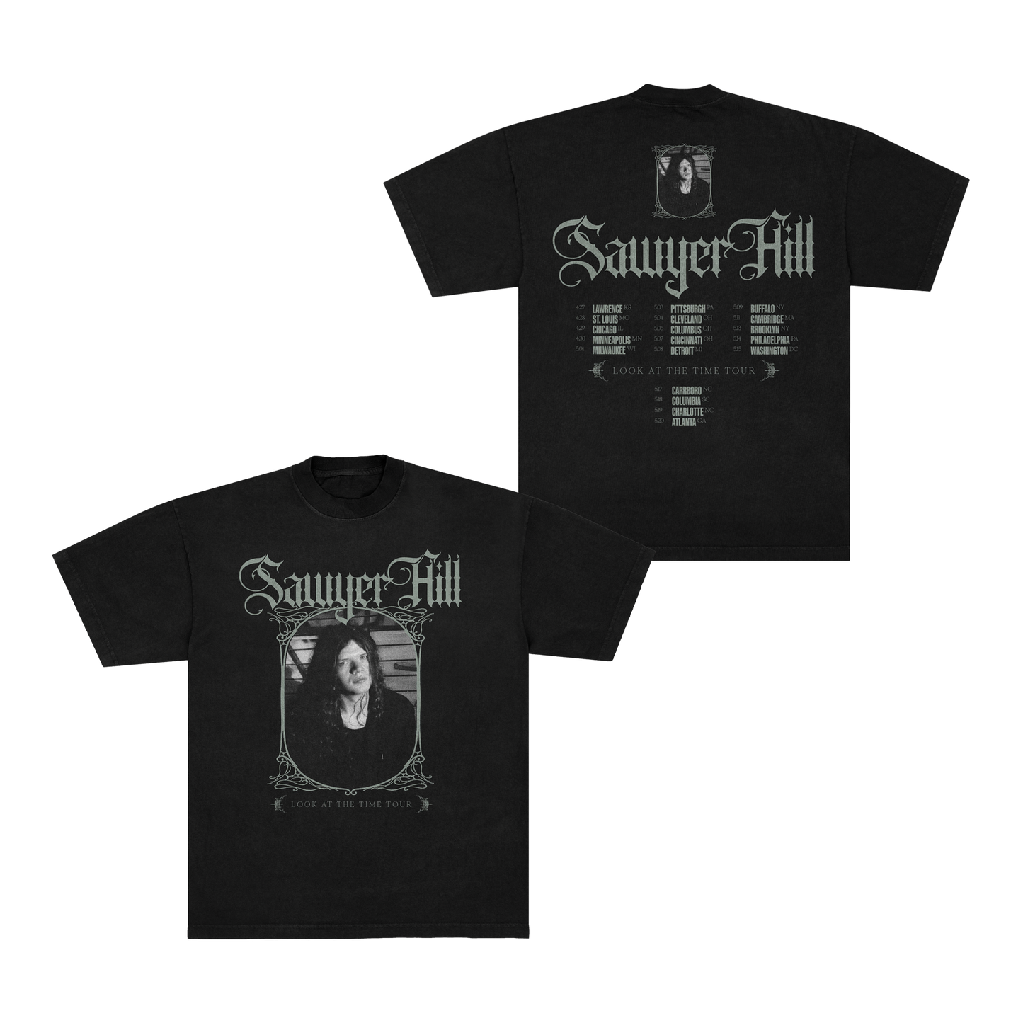 Look At The Time Black US Tour Tee